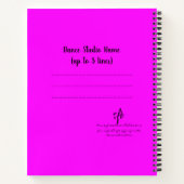 Carnet Plein Contretemps Magenta (Dos)