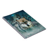 Carnet Pleine lune de loup dans le brouillard (Côté Droit)