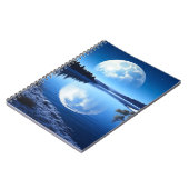 Carnet Pleine lune sur le lac gelé cadeau pour Son (Côté gauche)