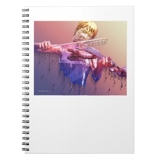 Carnet pleurant de violon (Devant)