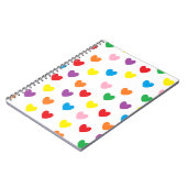 Carnet "pleuvant coeurs" (Côté gauche)