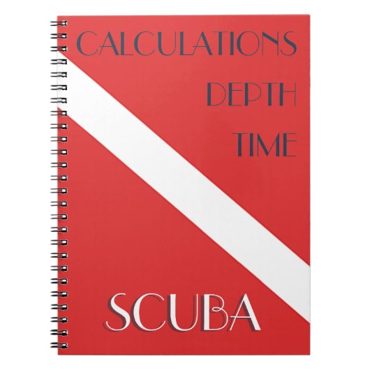 CARNET PLONGÉE DE LA PLONGÉE, CALCULS DE LA PROFONDEUR DE (Devant)