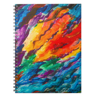 Carnet plonger profondément dans l'inconnu abstrait, l'ar