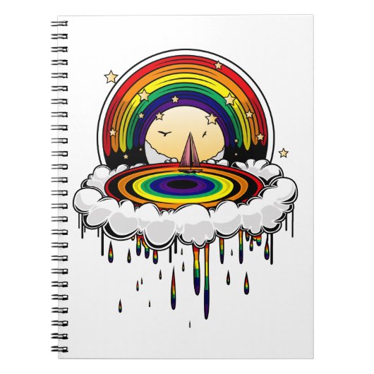Carnet Pluie arc-en-ciel (Devant)