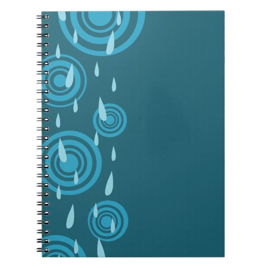 Carnet Pluie bleue (Devant)