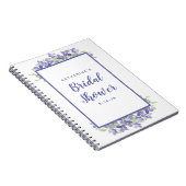 Carnet Pluie de Mariée Fleurs Aquarelle Pervenche (Côté Droit)