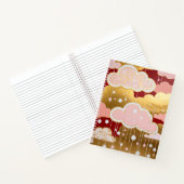 Carnet Pluie Rouge Dorée (Intérieur)
