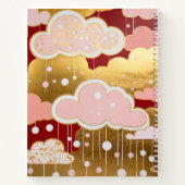Carnet Pluie Rouge Dorée (Dos)