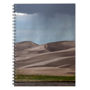 Carnet Pluie sur les grandes dunes de sable