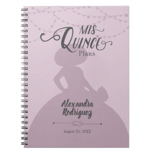Carnet Plum à sucre violet Charro Silhouette Quinceanera