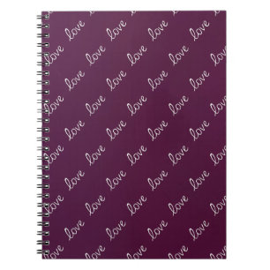 Carnet Plum Bourgogne "Amour"