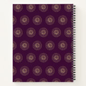 Carnet Plum | Golden Zinnia Flower Medallions (Dos)