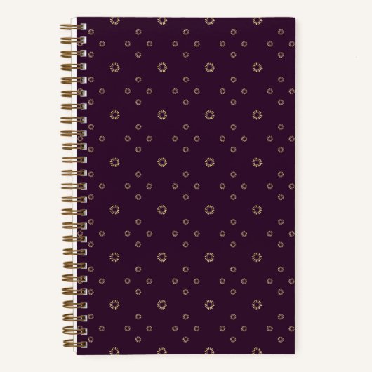 Carnet Plum | Golden Zinnia Sun (Recto)