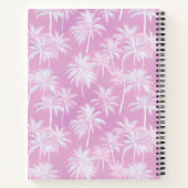 Carnet Plum Motif de silhouette de palmier hawaïen ID1093 (Dos)
