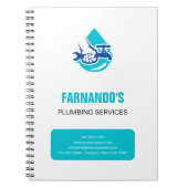 Carnet Plumbing Service Water Drop Logo Plumber Business (Devant)