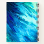Carnet Plume Abstrait Bleu Vert (Dos)