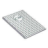 Carnet Plume Abstrait Foncé (Côté Droit)