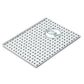 Carnet Plume Abstrait Foncé (Côté gauche)