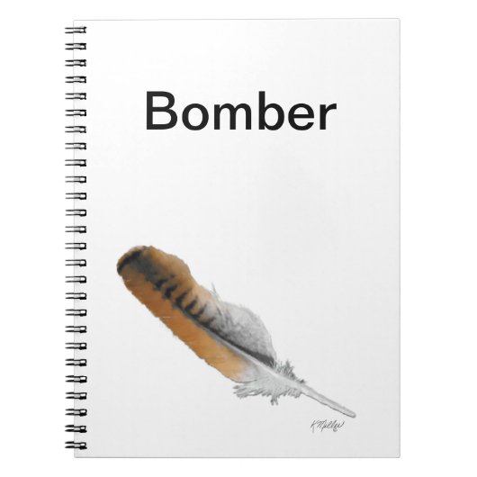 Carnet plume de Buse à queue rousse (Devant)