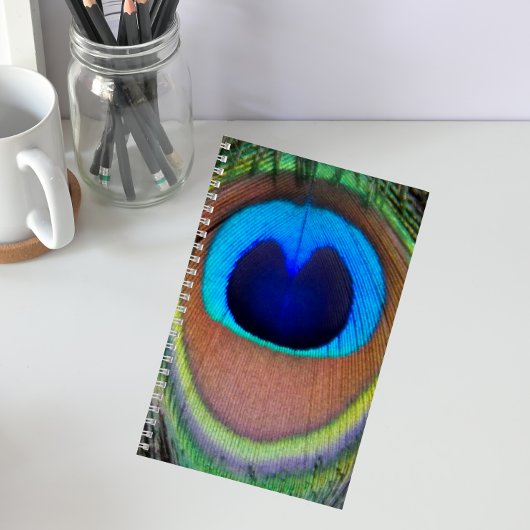 Carnet Plume de paon coloré Eyespot