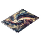 Carnet Plume Moderne d'Art Abstrait (Côté gauche)