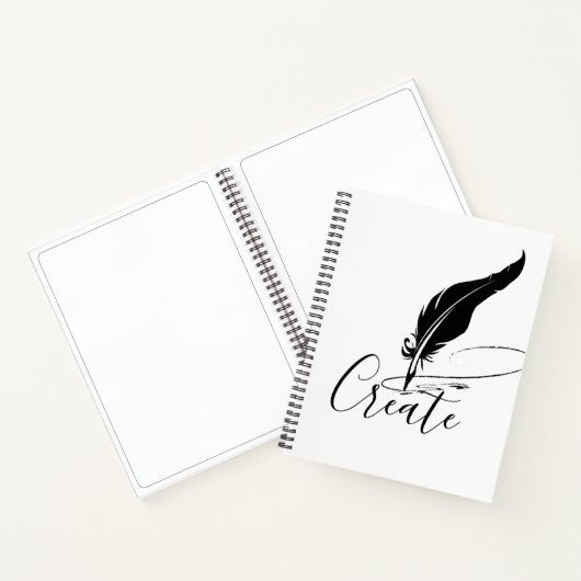 Carnet Plume personnalisée (Intérieur)