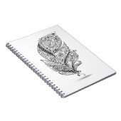 Carnet Plume tribale inspirée (Côté Droit)