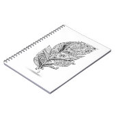 Carnet Plume tribale inspirée (Côté gauche)