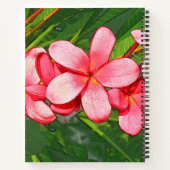 Carnet Plumerias rose (Dos)