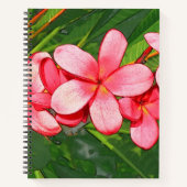 Carnet Plumerias rose (Devant)
