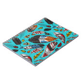 Carnet Plumes colorées (Côté gauche)