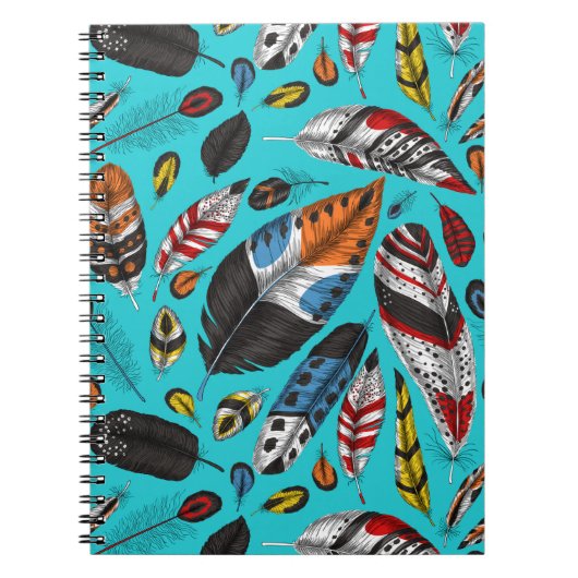 Carnet Plumes colorées (Devant)