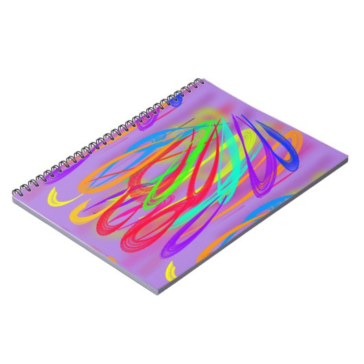 Carnet Plumes colorées (Côté gauche)