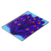 Carnet Plumes de paon (Côté gauche)