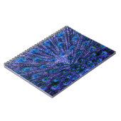 Carnet Plumes de paon violet (Côté gauche)