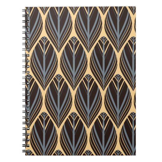 Carnet plumes de style indien motif sans couture en argen (Devant)