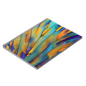 Carnet Plumes en verre tendu AI Art Abstrait (Côté gauche)