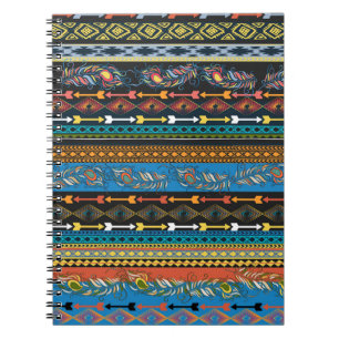 Carnet Plumes ethniques : Broderie Boho Chic