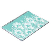 Carnet Plumes molles de paon (Côté gauche)