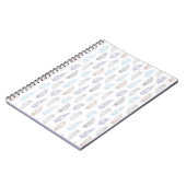 Carnet Plumes motif (Côté gauche)