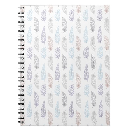Carnet Plumes motif (Devant)