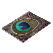 Carnet Plumes Peacock colorées Personnalisées (Côté gauche)