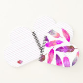 Carnet Plumes roses (Intérieur)