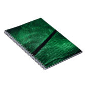 Carnet Plumes Vertes, Belle Texture Motif. (Côté Droit)