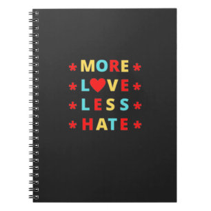 Carnet Plus d'amour moins de haine drôle