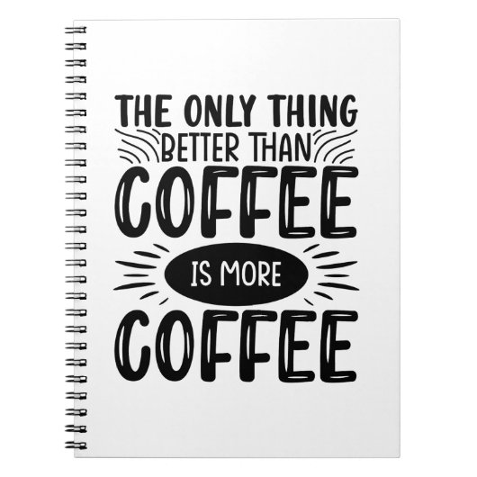 Carnet Plus de café (Devant)