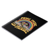 Carnet Plus de fierté Moins de préjugé Retro Rainbow Prid (Côté gauche)