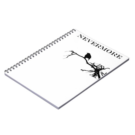 Carnet Plus Raven Poem Edgar Allan Poe Citation (Côté gauche)