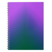 Carnet Plush peacock ombre (Devant)