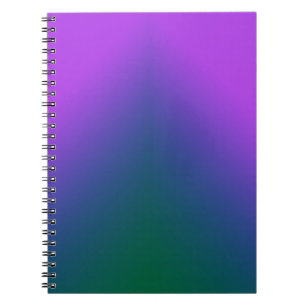 Carnet Plush peacock ombre